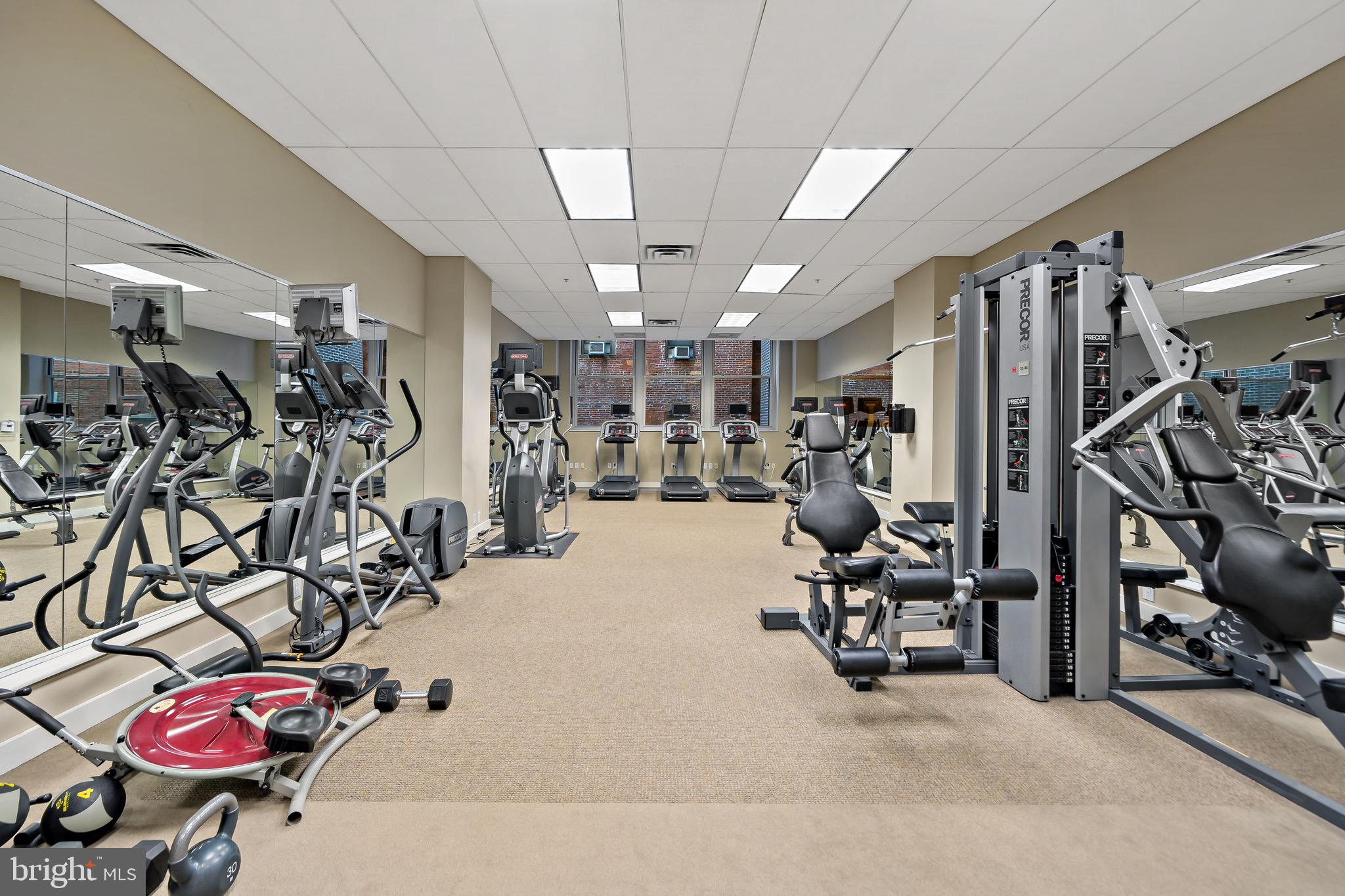 1101 Locust Street, Unit 7I Philadelphia, PA 19107 - Photo 25 of 27 a view of a room with gym equipment
