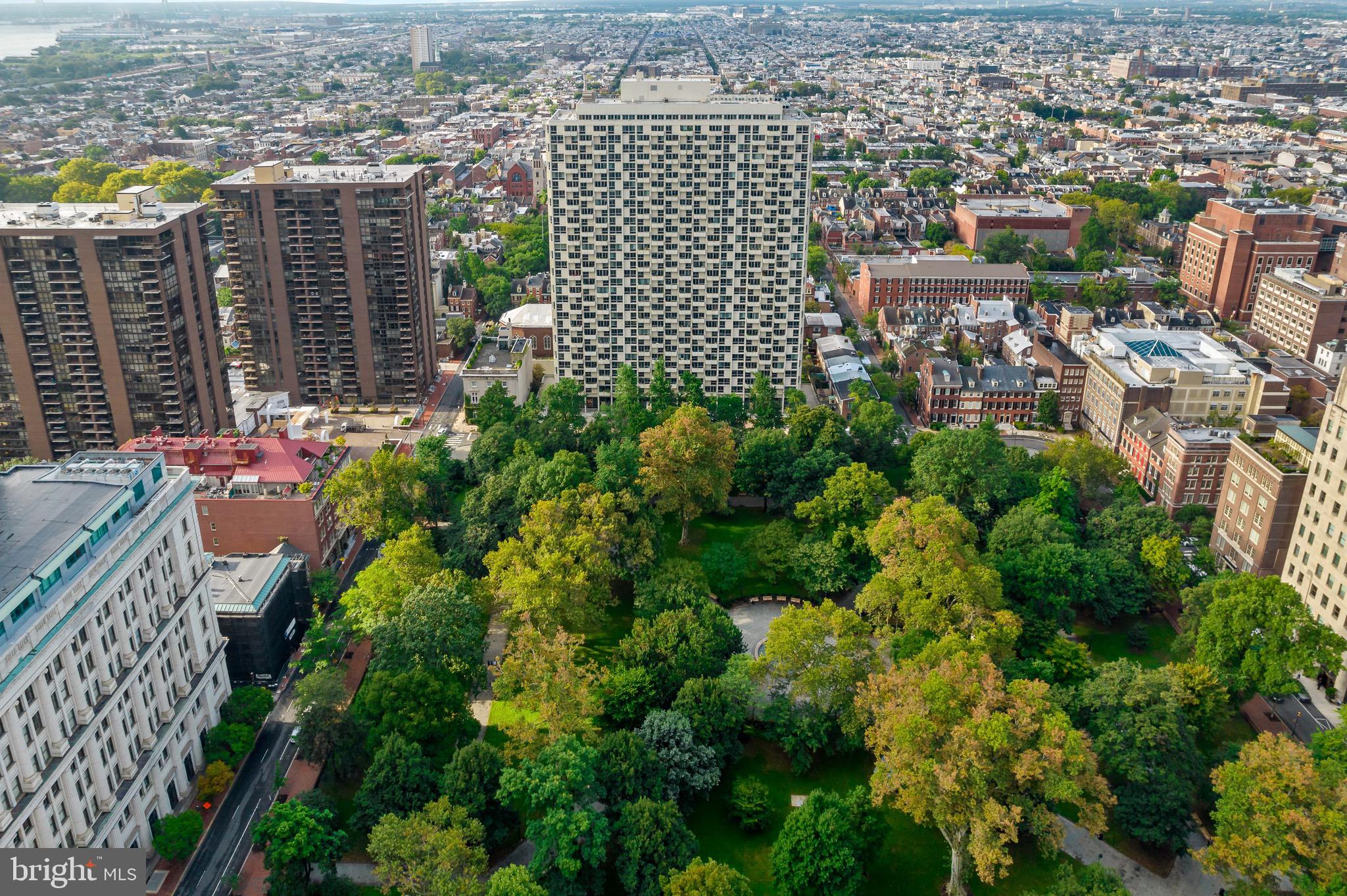 1101 Locust Street, Unit 7I Philadelphia, PA 19107 - Photo 27 of 27 a view of a city with tall buildings