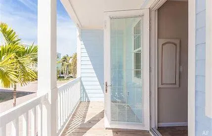 a view of a balcony