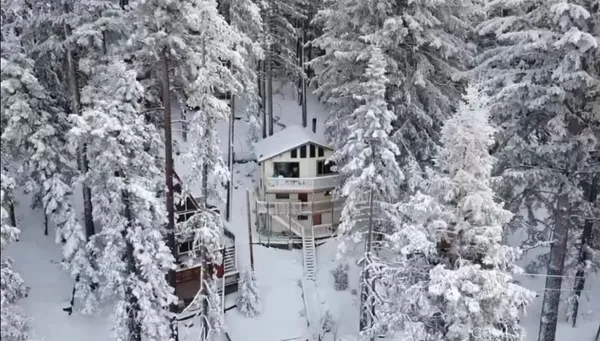 a view of a balcony with an outdoor space