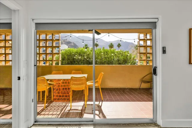 view of an outdoor space with seating area