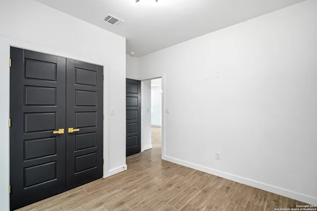 a view of a closet area