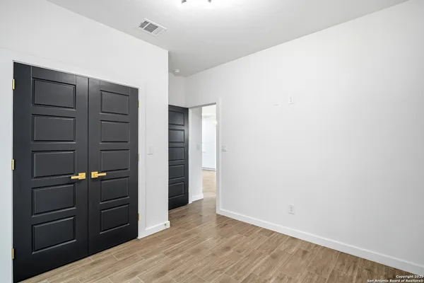 a view of a closet area