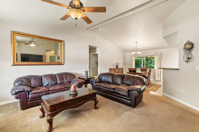 a view of backyard of house