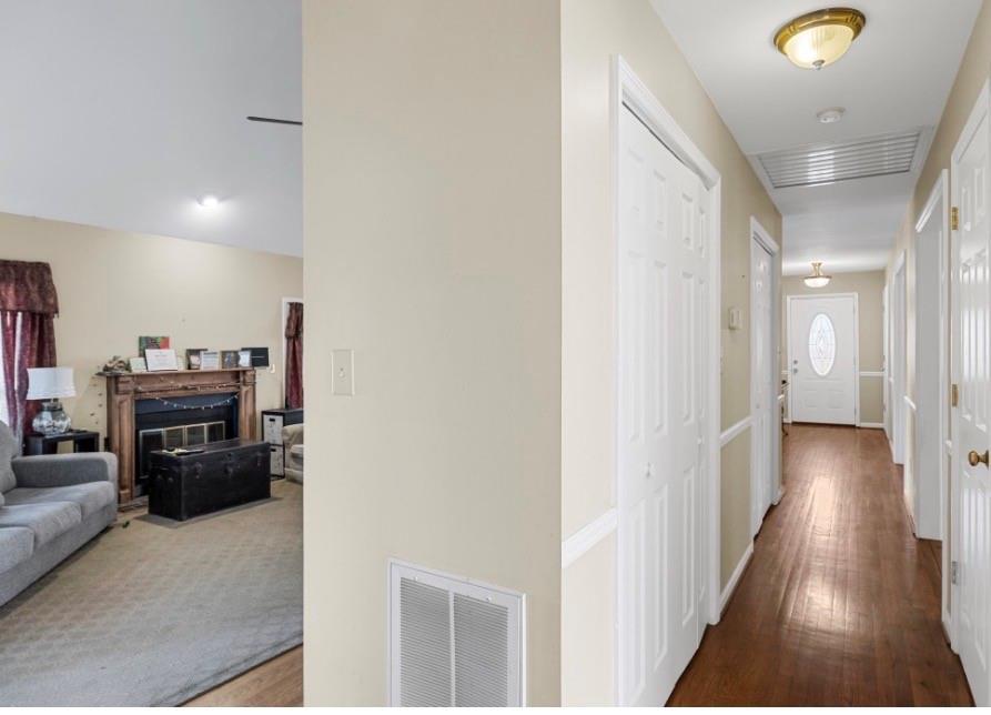 1776 Wax Road Silver Creek, GA 30173 - Photo 39 of 48 a view of a hallway with wooden floor