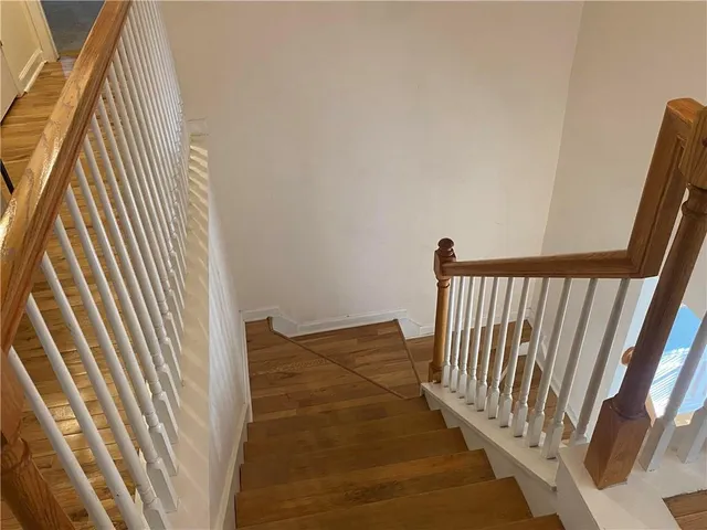 a view of a staircase