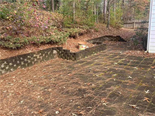 a view of outdoor space and a yard