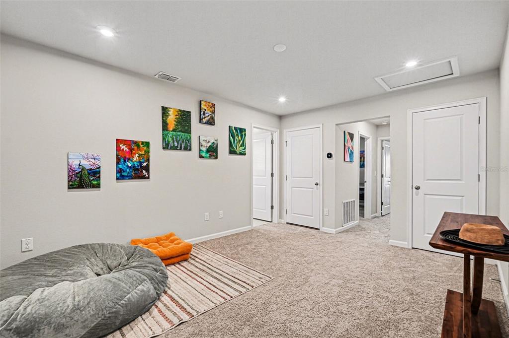 2361 Summerlit Street Lutz, FL 33558 - Photo 17 of 31 a living room with furniture and a wooden floor