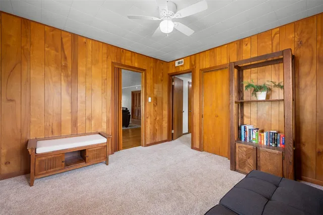 a view of porch with a floor to ceiling window