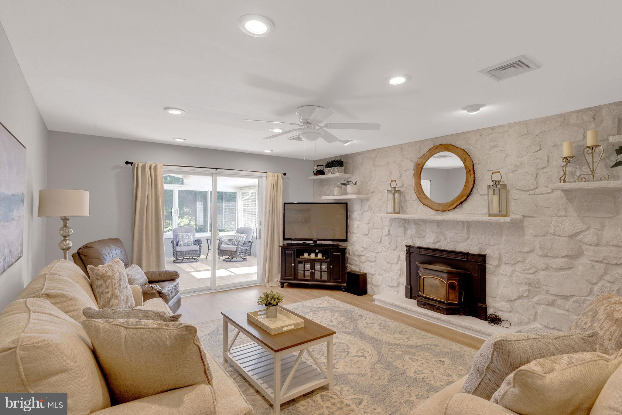 343 Andrew Road Huntingdon Valley, PA 19006 - Photo 14 of 33 cozy & energy efficient wood-burning stove