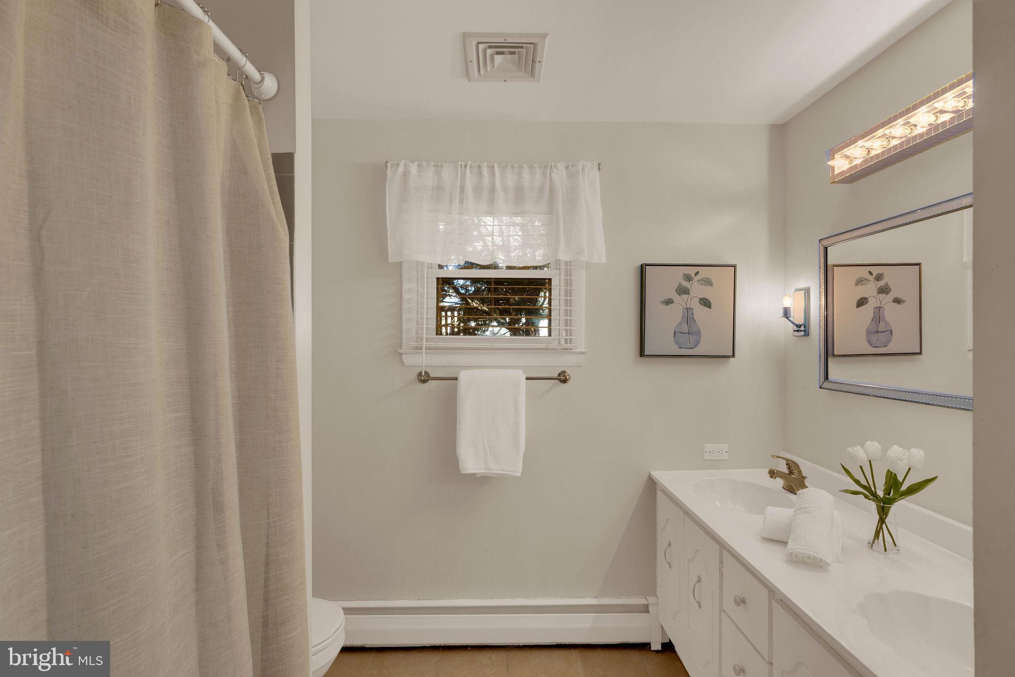 343 Andrew Road Huntingdon Valley, PA 19006 - Photo 28 of 33 hallway bath with double vanity