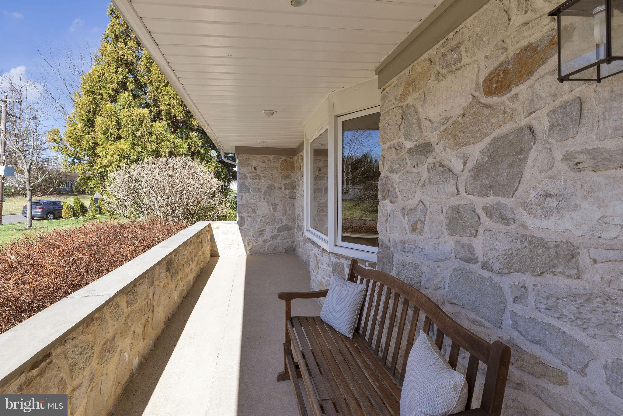 343 Andrew Road Huntingdon Valley, PA 19006 - Photo 3 of 33 inviting front porch with a view