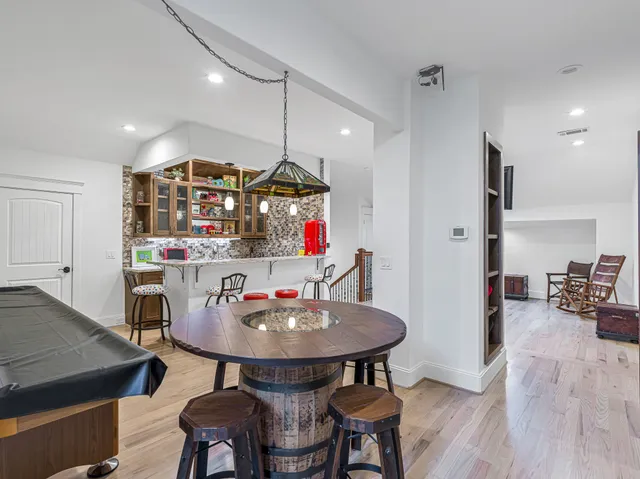 a view of a backyard of a house