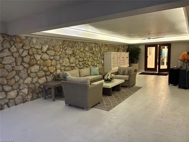 a front view of a building