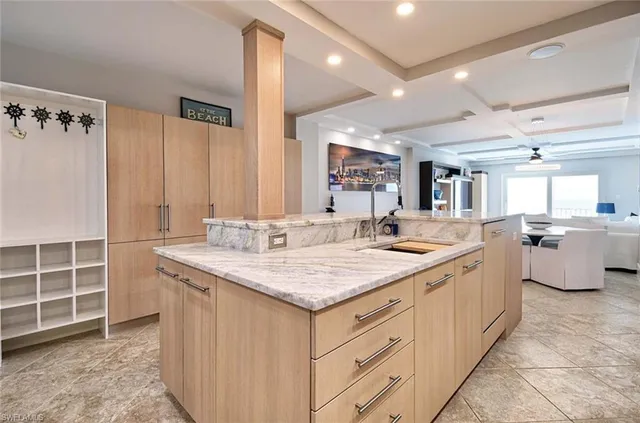 a view of a swimming pool with a yard