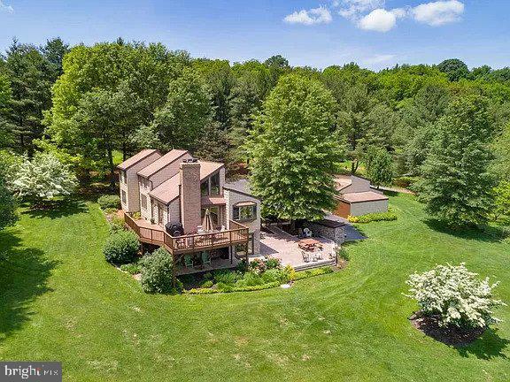 2818 Uniontown Road Westminster, MD 21158 - Photo 1 of 1 aerial view from front of home & garage behind