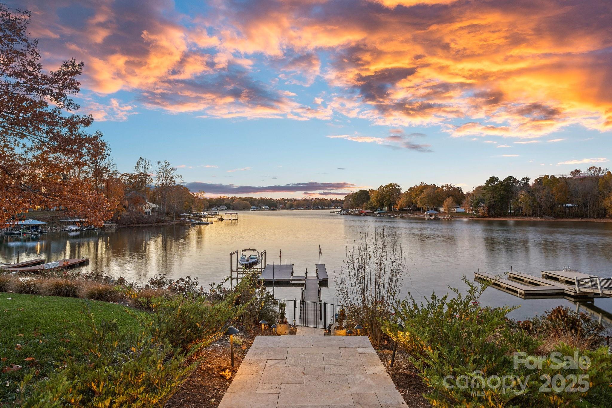 162 West Maranta Road Mooresville, NC 28117 - Photo 42 of 46 a lake view with a garden
