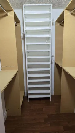 a view of closet area
