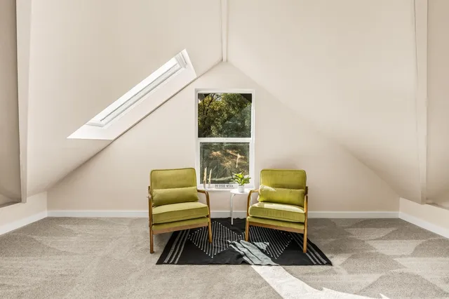 a view of sky from a balcony