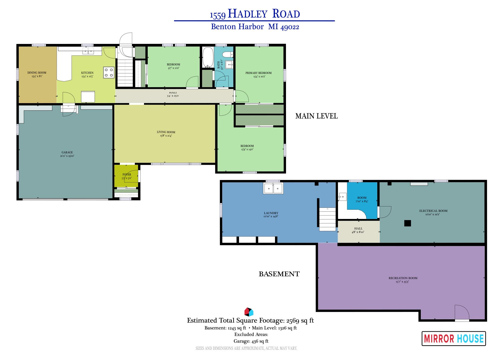 1559 Hadley Road Benton Harbor, MI 49022 - Photo 30 of 30 Both floor plans