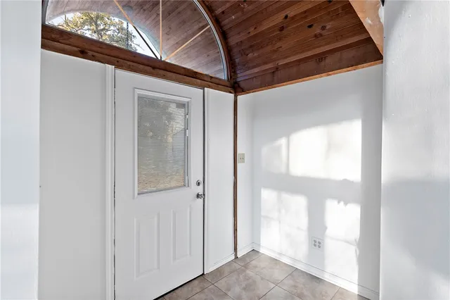 a backyard of a house