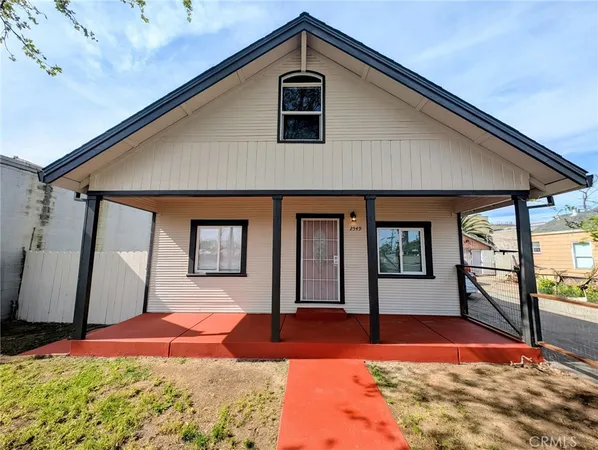 a front view of a house