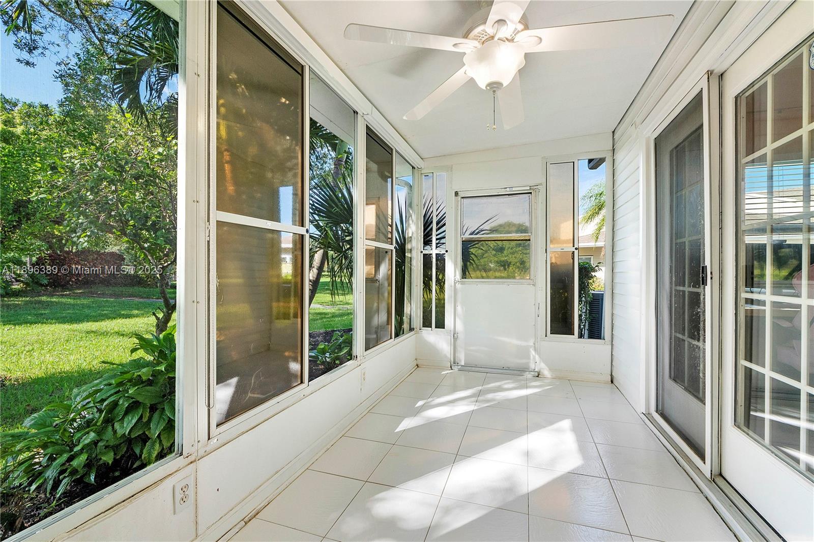 4764 South Hemingway Circle Margate, FL 33063 - Photo 17 of 30 a view of a balcony with a garden and entryway