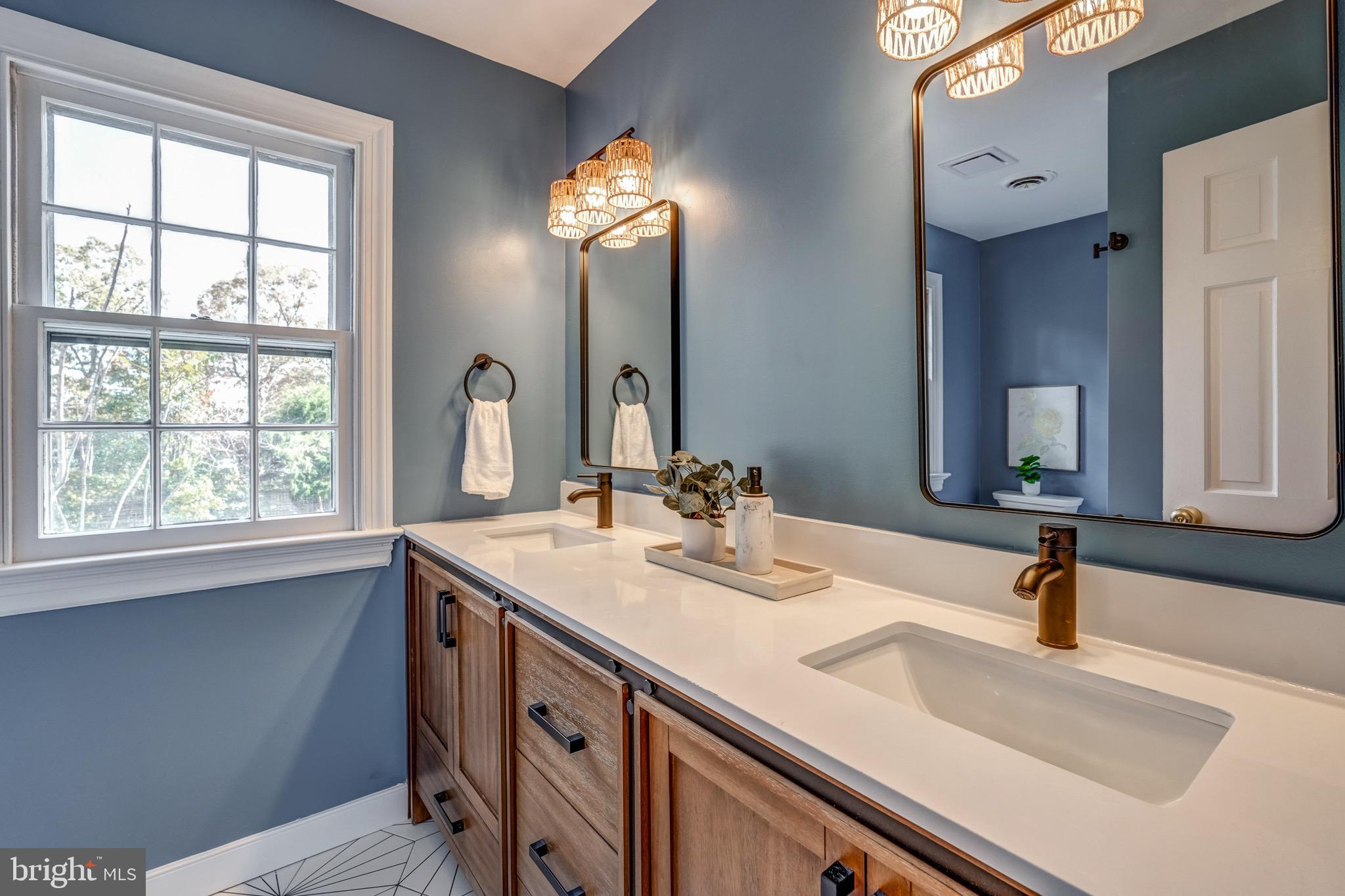 1771 Robindale Road North Chesterfield, VA 23235 - Photo 46 of 67 a bathroom with a sink and a mirror