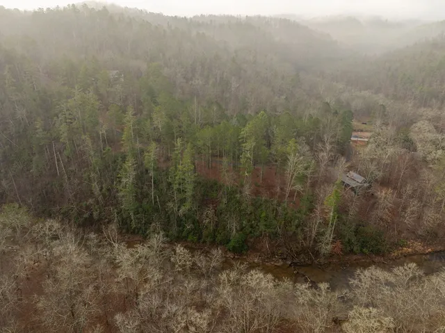 a bathroom with a small yard