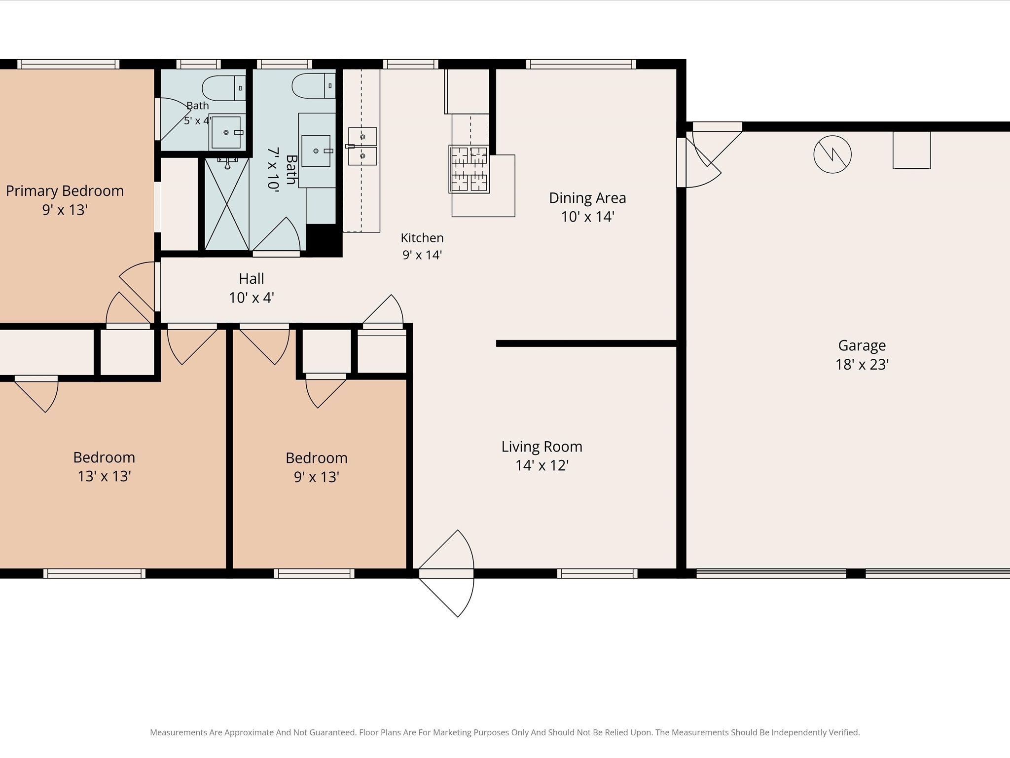 12607 Bauman Road Houston, TX 77037 - Photo 15 of 15 Dimensions and layout for reference only. Verify independently.