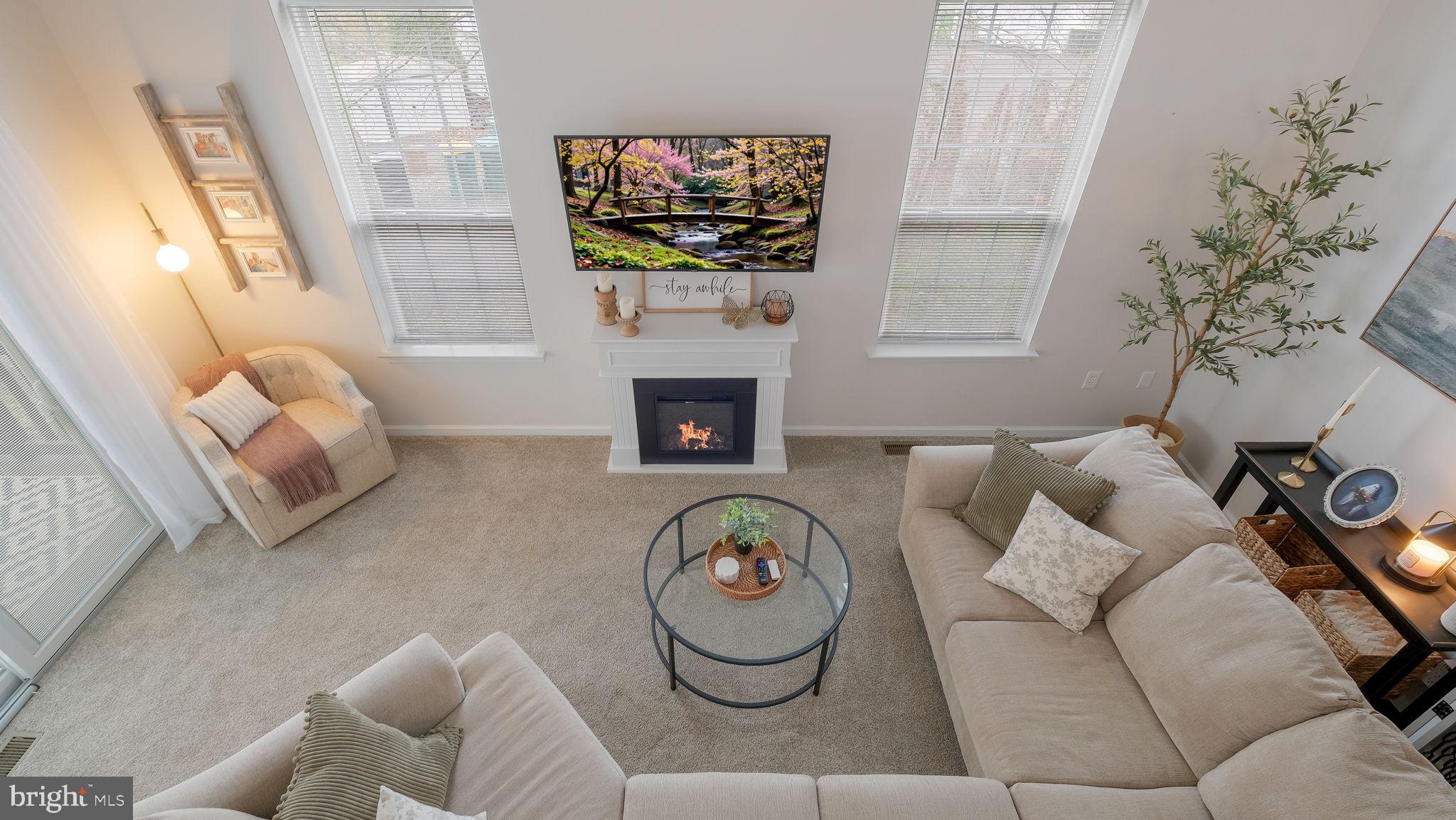 125 Catherine Street, Unit 5 Telford, PA 18969 - Photo 8 of 29 a living room with furniture a fireplace and a flat screen tv