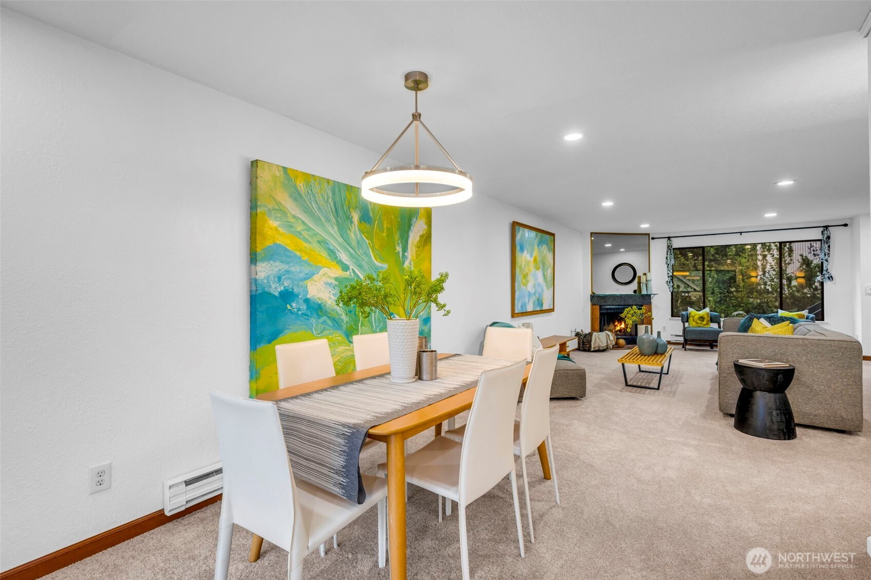 816 North 175th Street, Unit 2 Shoreline, WA 98133 - Photo 11 of 40 a view of a dining room with furniture window and outside view
