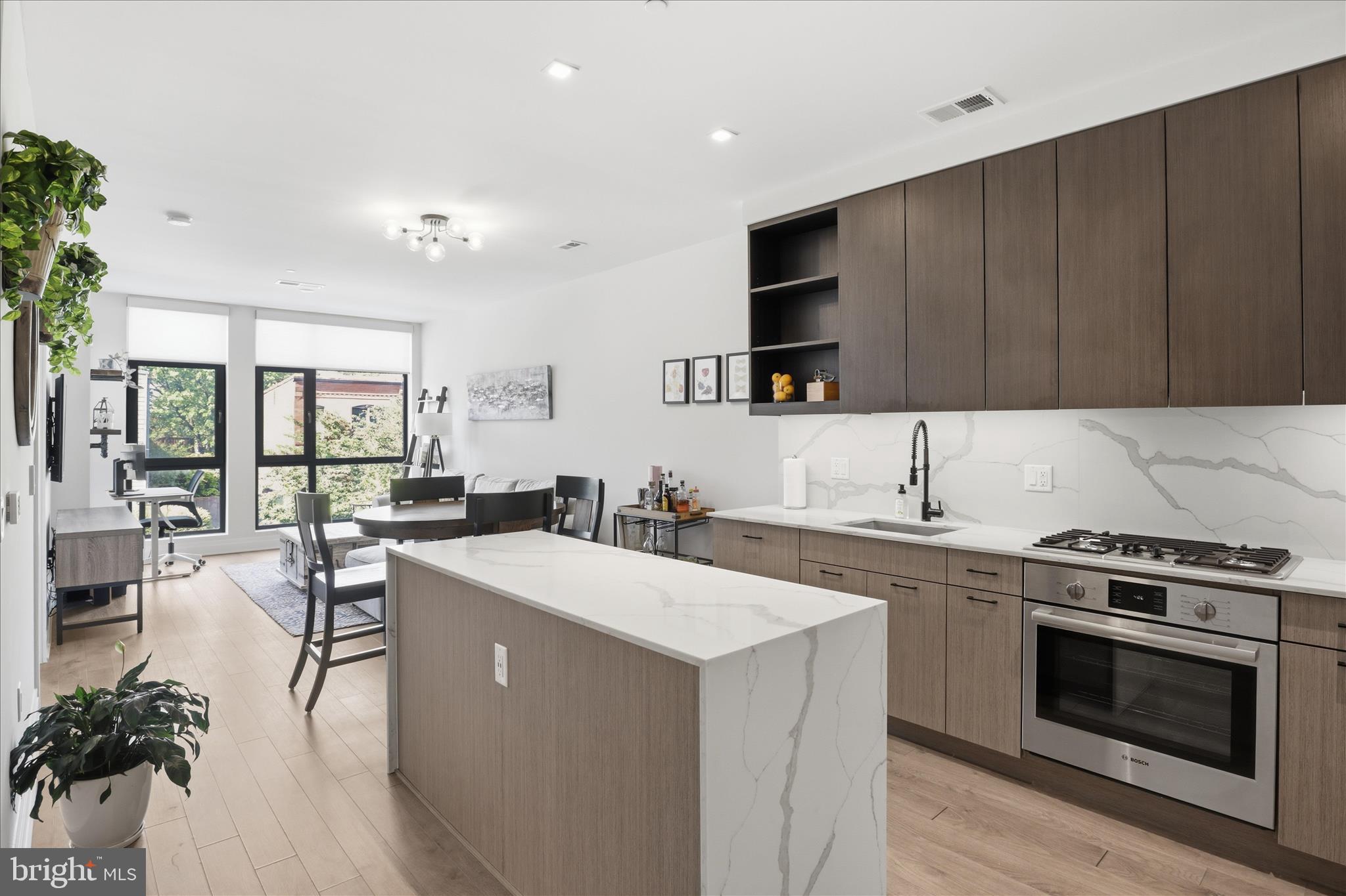 Kitchen w/ Ample Cabinet Storage