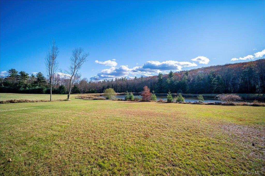 236 Budd Road Wurtsboro, NY 12790 - Photo 22 of 42 a view of a swimming pool with an outdoor space and seating area