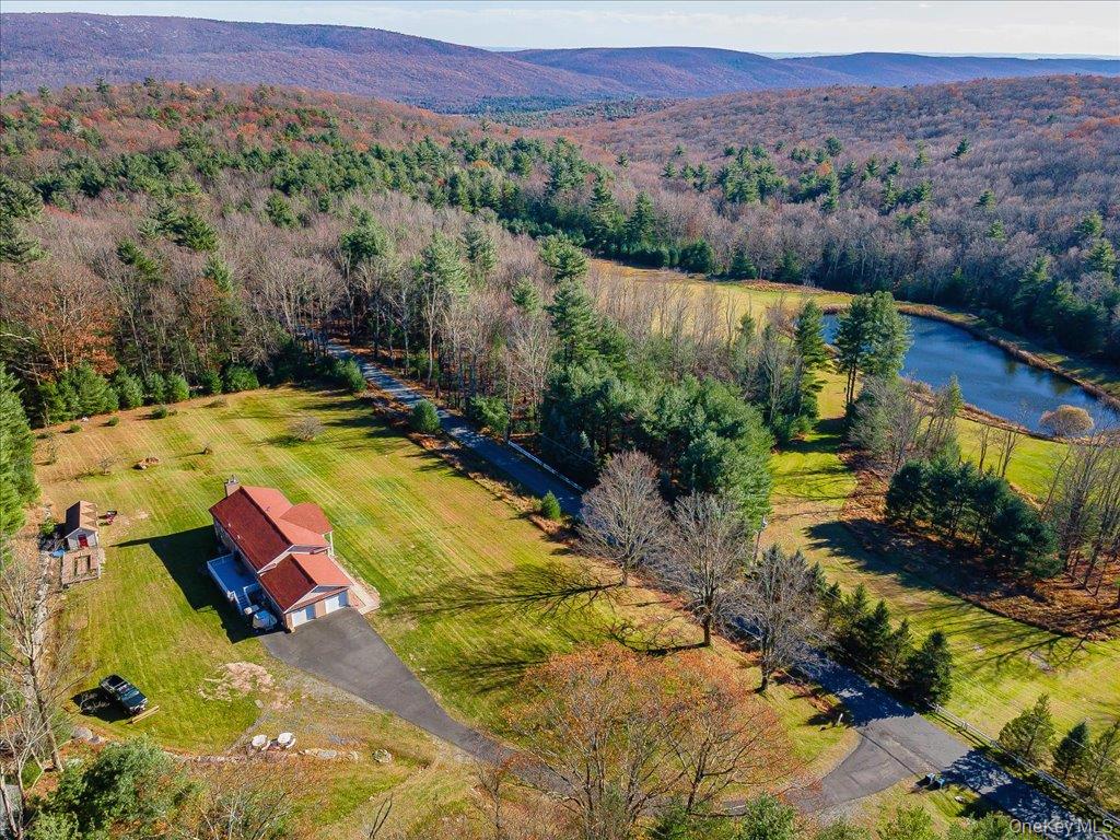 236 Budd Road Wurtsboro, NY 12790 - Photo 40 of 42 an aerial view of houses with a swimming pool