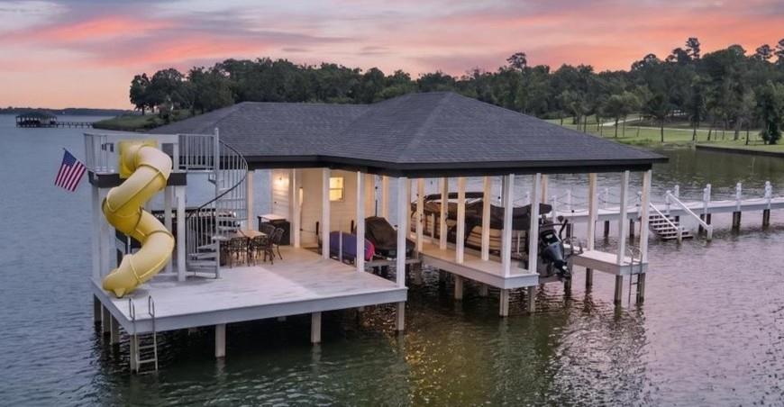 145 Private Road Pittsburg, TX 75686 - Photo 1 of 40 Boathouse at Twilight