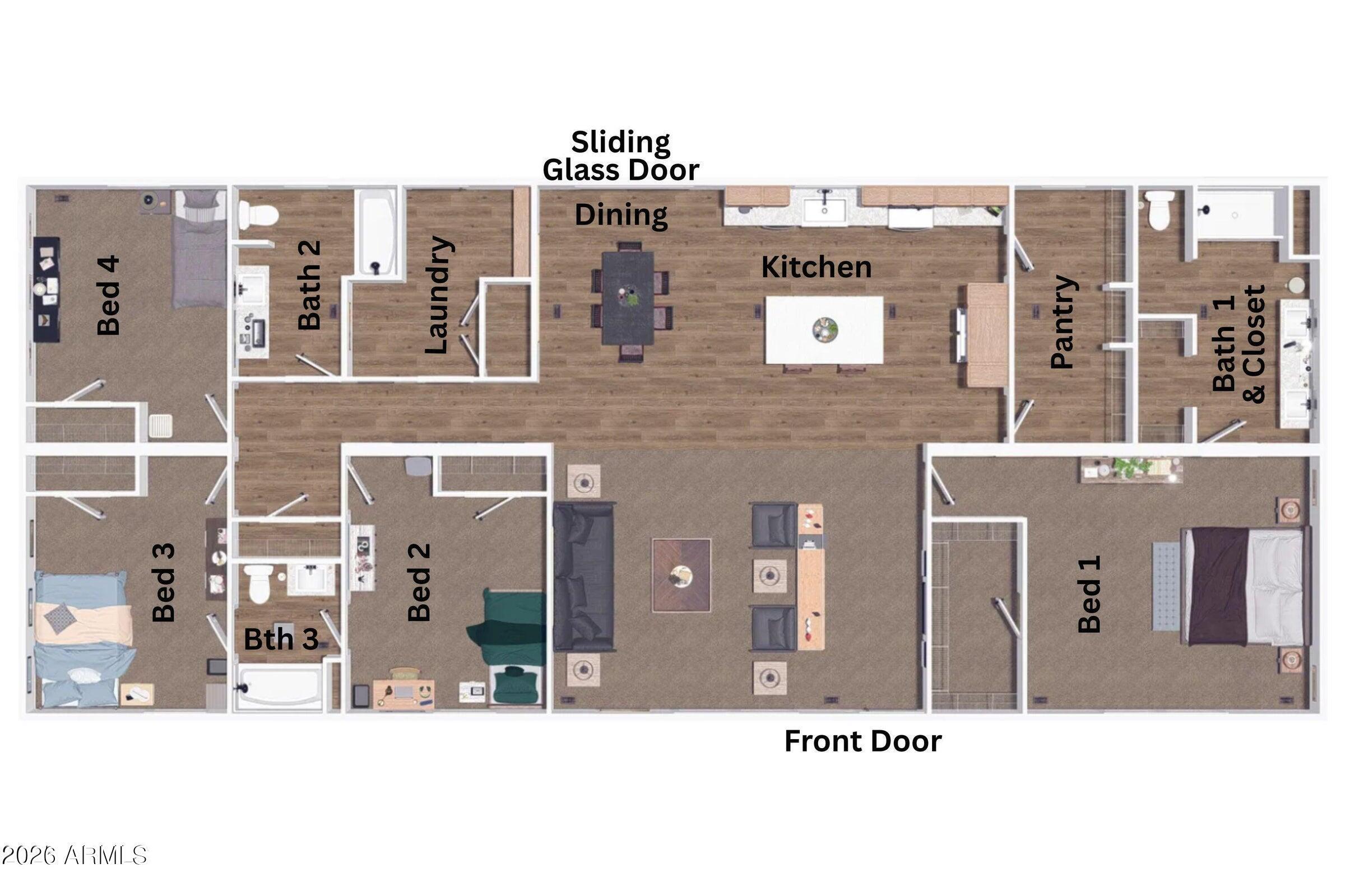 24046 East Cholla Road Florence, AZ 85132 - Photo 18 of 18 Incredible Floorplan