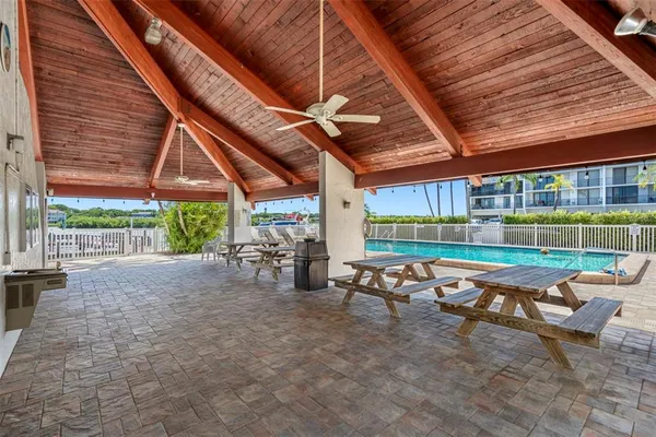 a outdoor space with patio lots of furniture