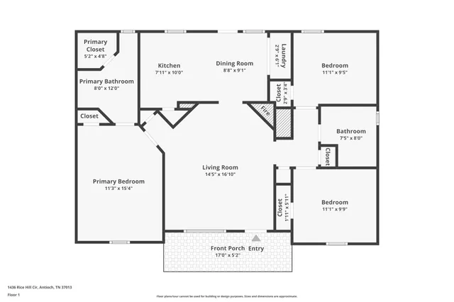 $1,900 | 1436 Rice Hill Circle, Antioch, TN 37013