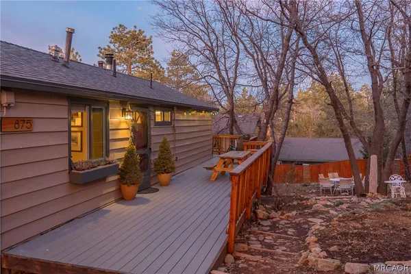 a view of outdoor space and deck