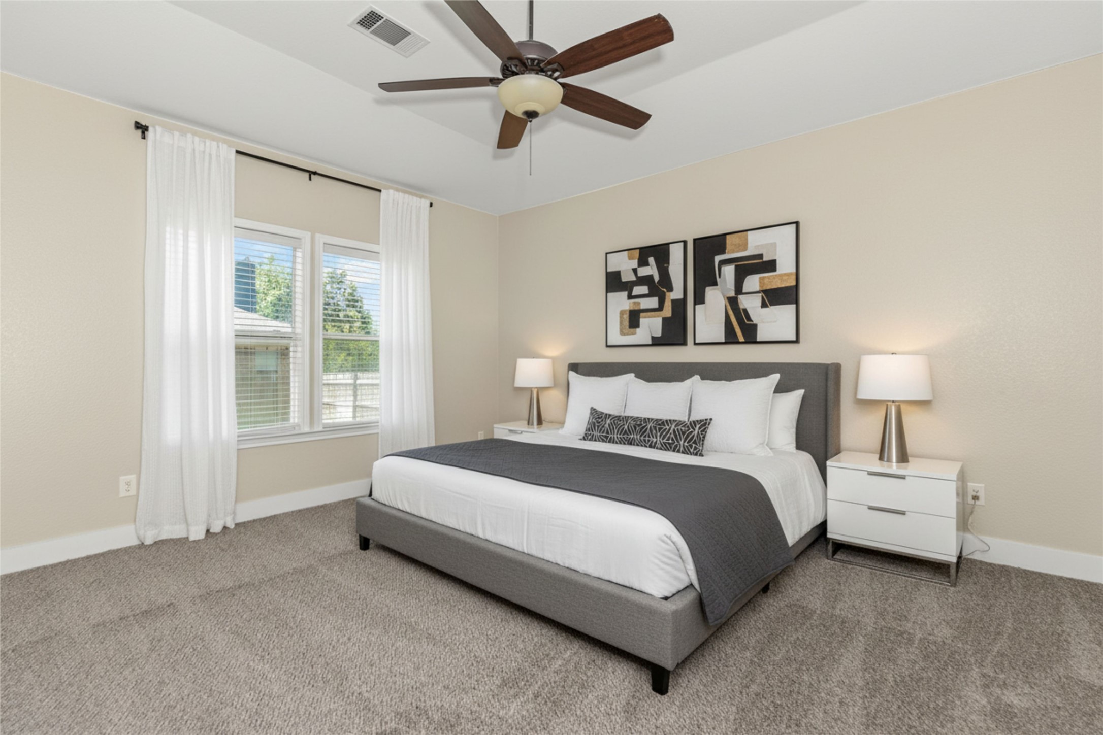 3013 Hawks Swoop Trail Pflugerville, TX 78660 - Photo 6 of 38 Virtually Staged Master Bedroom Downstairs