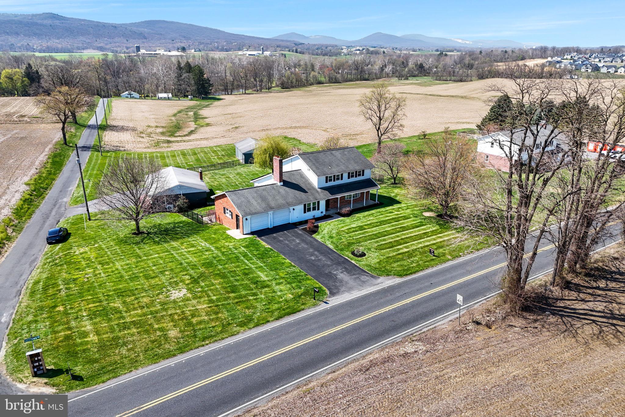 1387 Lutztown Road Boiling Springs, PA 17007 - Photo 3 of 71 Elevated setting, creek and mountain views