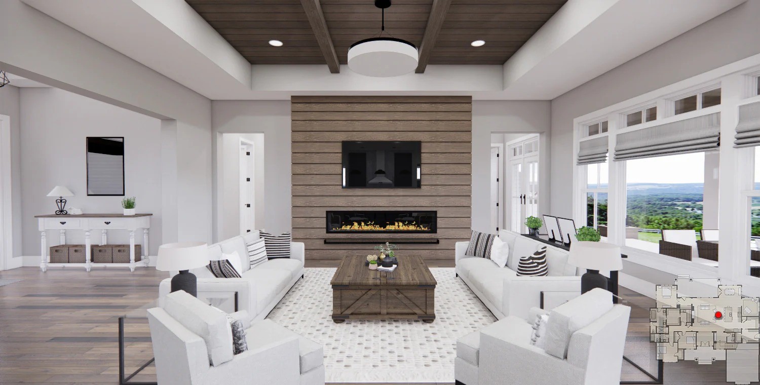 0 Ridgecrest Drive Winchester, TN 37398 - Photo 7 of 16 a living room with furniture a fireplace and a large window