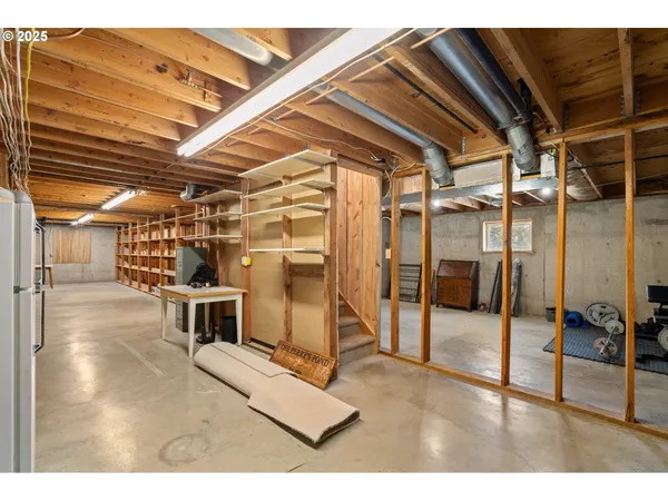 a view of a storage in a room