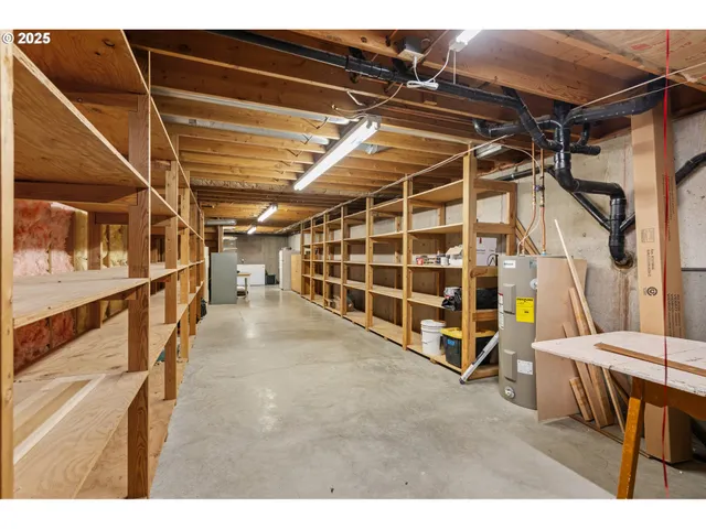 a view of water heater room