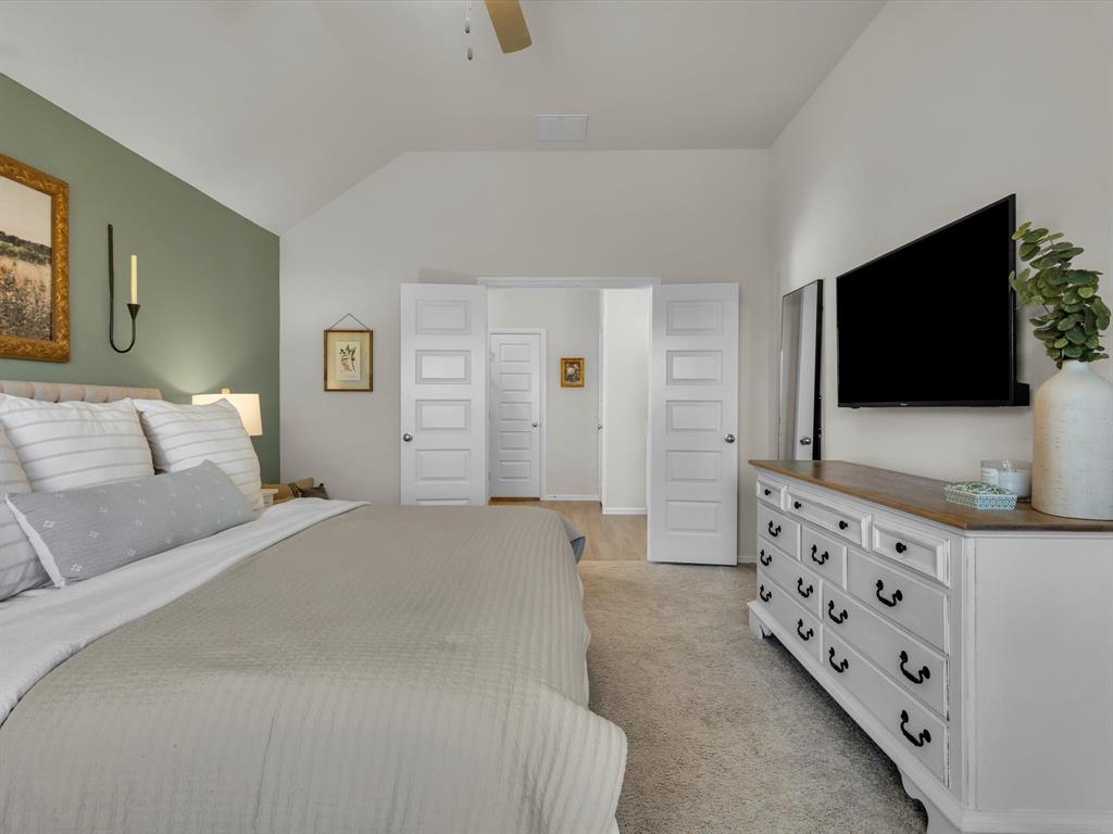 13141 Yellowstone Way Providence Village, TX 76227 - Photo 23 of 40 a living room with furniture and a flat screen tv