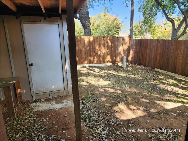 a view of a door in the house