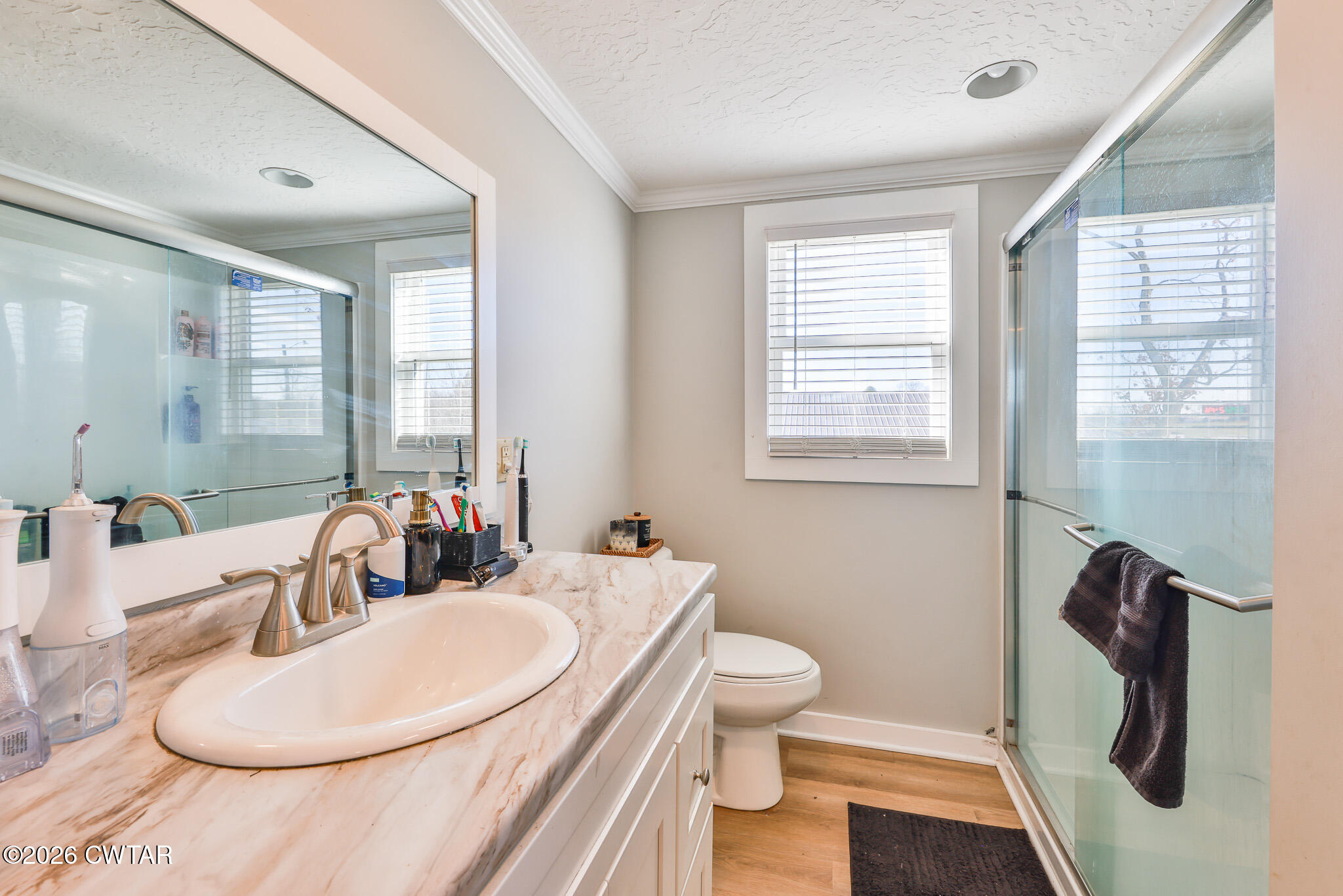 150 West Locust Street Dresden, TN 38225 - Photo 18 of 31 a bathroom with a sink a toilet and a mirror