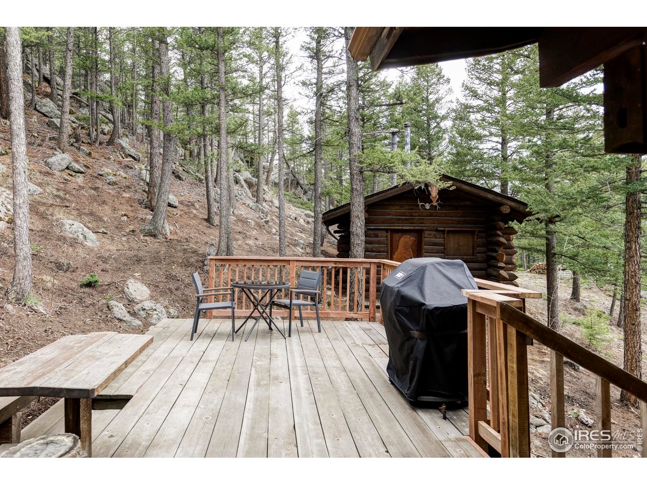279 Forrest Lane Boulder, CO 80302 - Photo 26 of 36 a view of balcony with furniture and wooden deck