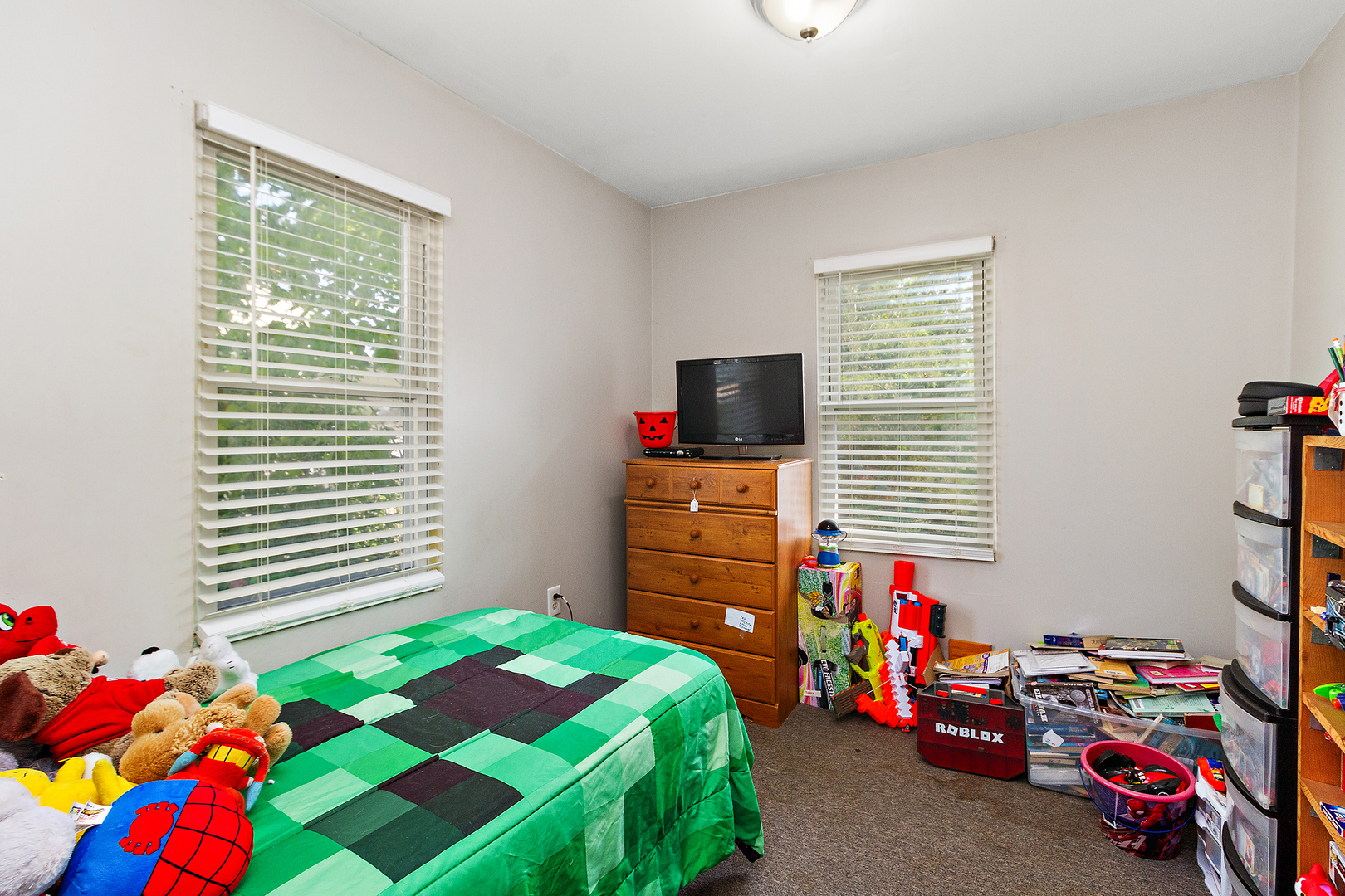 1354 Circle Drive Kankakee, IL 60901 - Photo 7 of 14 a kids bedroom with a bed and a tv